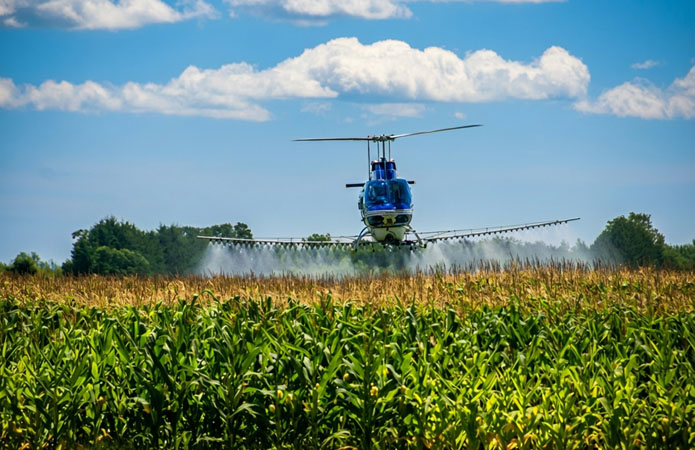 Helicopter Fertilizer Spreading Tallahassee